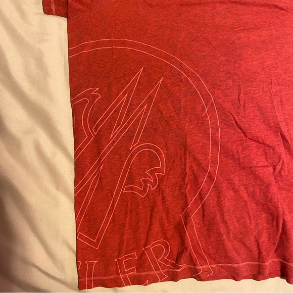 MONCLER RED TSHIRT LOGO GRAPHIC - Picture 3 of 10